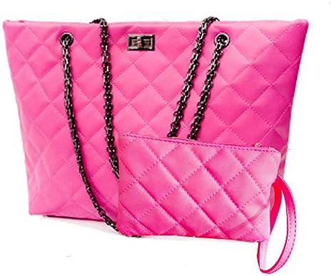 Quilted Handbags for Women Metal Chain Strap Purses Shoulder Bags