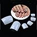 Ejiubas Natural Color False Toenails Full Cover Artificial French Acrylic Toenails 500 pcs/box