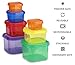 Healthy Packers 7 Piece Portion Control Food Container Kit with Complete Guide, 100% Leak Proof, Multi-Colored System