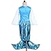 Dressy Daisy Girls' Princess Mermaid Costumes Fancy Dress Up Halloween Costume Size 6 Blue