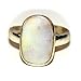 55Carat Natural Opal Silver Ring for Men 4 Carat Birthstone Adjustable Size 4,5,6,7,8,9,10,11,12,13