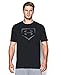 Under Armour Men's Baseball Plate Logo T-Shirt, X-Large, Black (001)