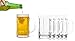 OLIVIA & AIDEN Beer Glass and Whiskey Shot Glasses Set (12-Piece Drinkware) Thick, Heavy-Duty Glass | Classic Party, Boilermaker, Hosting | 16 oz. and 1.5 oz. Sizes