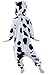 NEWCOSPLAY Children's Animal Cow Pajama Onesie Halloween Costume Pockets (10, Cow)