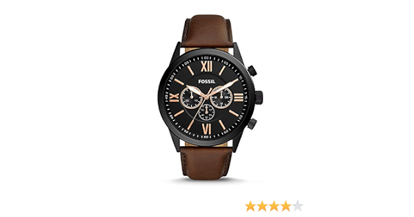 Fossil Flynn Chronograph Leather Watch 