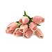 smylls 10 pcs Holland Tulips Flowers Latex-Look Like Real,Eco-Friendly Odourless Artificial Flowers Christmas Party Decoration Gift Package (10, Light Pink)