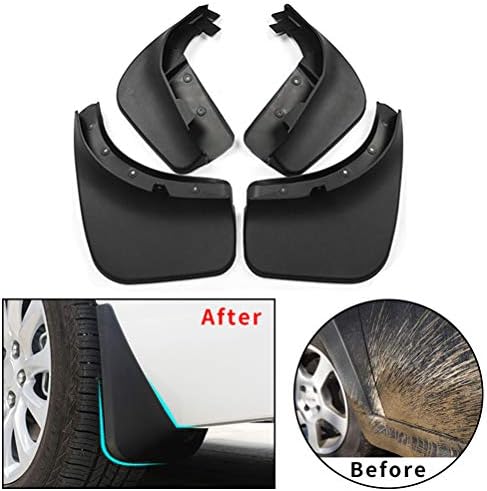 Maiqiken Car Mud Flaps Splash Guards For V W Touareg Mk1 Mk2 2004-2010,2011-2017,2018-2019 Fender Flares Mudflaps Mudguards Molded Front & Rear Wheel 4Pcs