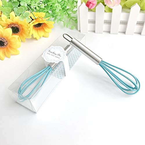 Mini Silicone Whisks with Stainless Steel Handles,6 Inches Small Whisk