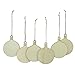 20 Pcs Unfinished Wood Ornaments Wood Slice DIY Christmas Ornaments Hanging Decoration 2.75