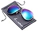 Wodison Vintage Mirrored Sunglasses for Adults Women Men Reflective Lens Metal Frame