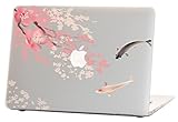 Macbook Air 11 inches Rubberized Hard Case for model A1370 & A1465, Koi Fish with Cherry Blossom Design with Clear Bottom Case, Come with Keyboard Cover
