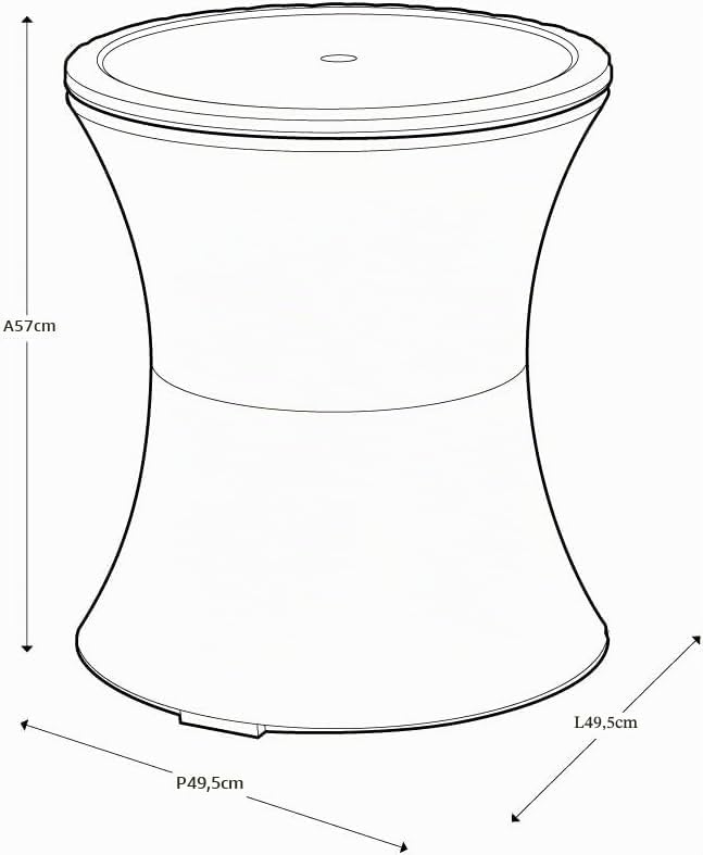 Curver Tavolo Bar Rattan Marrone