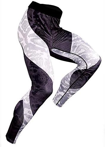 NATURET Compression Pants Running Tights & Men's Athletic Long Sleeve Baselayer Shirt Skin Fitness Lycra Set