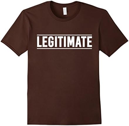 Men's Legitimate T Shirt Small Brown