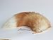 Fosrion Real Fox Tail Fur Handbag Charm Cosplay Toy with clasp keyChain and Hook (Golden)