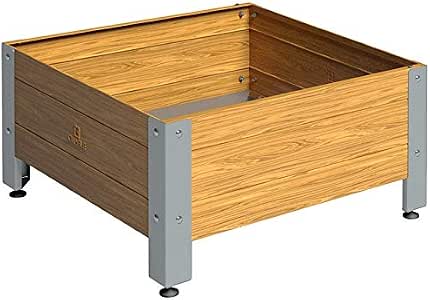 Suinga Mesa DE Cultivo Acero Galvanizado Efecto Madera. Largo 72cm ...