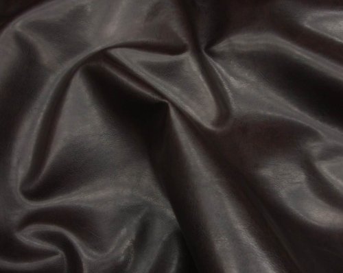 Brown Faux Leather Wet Upholstery Vinyl Fabric Per Yard