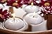 CandleNScent Unscented Floating Candles | Large 3 Inch - Fits in 3 Inch Vase and Above | White| Floats On Water | Made in USA (Pack of 36)