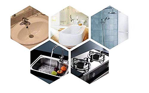 DODXIAOBEUL Clear Caulk Strip Soft PE Self Adhesive Tape for Bathtub Bathroom Shower Toilet Kitchen and Wall Sealing Proofmoldproof Waterproof and Oil Proof Wall Edge Protector (2" x 9.8 ')