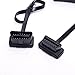 Tonsiki OBD 2 Cord 16 pin M/F Male to Female Right Angle Diagnostic Extension Cable with Power Switch to Avoid Battery Drain, 2ft Length