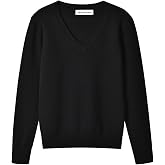 SMINLING Pinker Boys Sweater Pullover School Uniform V-Neck Soft Cotton Clothing