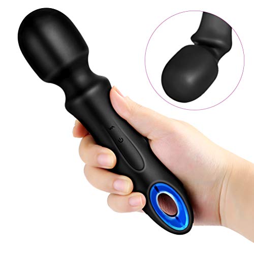 UTIMI Wand Massager G Spot Vibrators Waterproof Dildos Clitoral Stimulator USB Rechargeable Neck and Shoulder Massager Stick Sex Toys for Women and Men,7.8″,5.11oz
