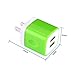 Charger Base, FiveBox 3 PACK 2.1A Dual Port USB Wall Charger Case Brick Plug Charger Box Charging Block Cube For Apple iPhone X/8/7/6/6 Plus, iPad, Samsung Galaxy S9 S8 S7 S6, Android, HTC, Google, LG