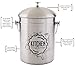 Kitchen Compost Bin Stainless Steel (Food Grade 410) Odorless Countertop Compost Pail -Bonus Charcoal Filters & Gardening Gloves. Insect-proof 1.3 Gallon bucket. Gift Boxed Best Gifts for Gardeners