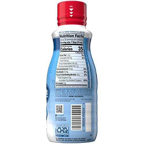 NESTLE COFFEE MATE FRENCH VANILLA COFFEE CREAMER LIQUID FOR WARM RICH FLAVORED COFFEE LACTOSE FREE GLUTEN FREE NON DAIRY CREAMER FOR UP TO 32 CUPS (16 OZ)