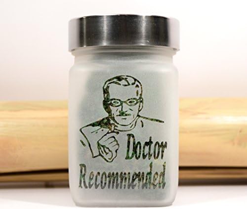 Doctor Recommended Stash Jar - 420 Accessories, Stoner Gear & Stash Jars by Twisted420Glass