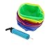 Get Out!! 8.5” Inch Playground Balls 6-Pack PLUS Mesh Drawstring Carrying Bag & Inflator – Latex-Free Rubber Playground Ball Set