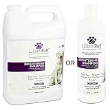 Lillian Ruff Brightening & Whitening Shampoo for Dogs - Tear Free Coconut Scent with Aloe for Normal, Dry & Sensitive Skin - Adds Shine & Luster to Coats (Gallon)
