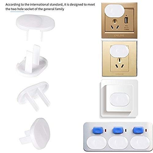 LoveInUSA 20 PCS Secure Press Plug Protectors Outlet Plugs Child Baby Safety Outlet Covers