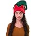 Elf Hat with Bells - Jingle Bell Hat - Elf Hat - Christmas Hats - Felt Elf Hat by Funny Party Hats, Green Red, One Size