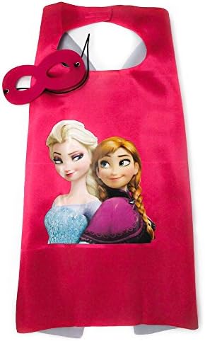 Frozen Elsa &amp; Anna Cape and Mask Set for Kids