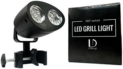 LEDdrop Barbecue Light with 360° Swivel Action - Grill Handle Mount