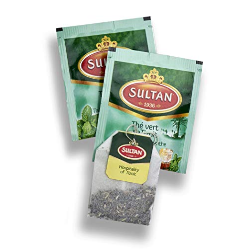 SULTAN TEA Marokkanischer Grüntee mit Minz Kräutertees (Packung mit 4-80 Teebeuteln) – Bild 3