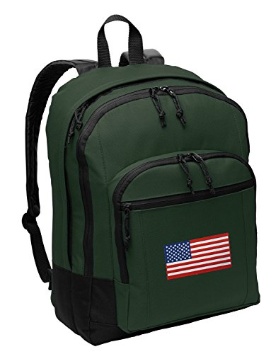 Classic American Flag Backpack MEDIUM Bag w/ Laptop or Tablet Sleeve