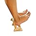 Foot Massager Wooden Roller - Relieve Plantar Fasciitis, Heel & Foot Arch Pain + Foot File Relaxation Gift, Acupressure, Trigger Points, Blood Circulation, Reflexology