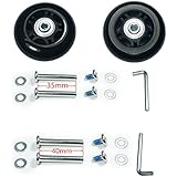 YongXuan Mute Wear-Resistant Luggage Suitcase Replacement Wheels Kit Inline Outdoor Skate Replacement Wheels (68mm Ã— 24mm)