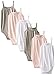 Burt's Bees Baby Baby Girls' Bodysuits, Camisole Sleeveless Tank Top One-Pieces, 6-Pack, Cloud/Heather Grey/Blossom, 24 Months