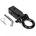2 Inch Shackle Hitch Receiver Perfect Towing Accessory For Trucks & SUVs 5 Ton (11.000 Lbs) Capacity With 3/4'' D-Ring Shackle & Security Locking Pin Heavy Duty Black Sprayed Weatherproof Mount