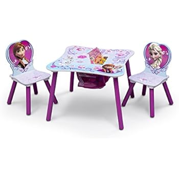 Delta Children Kids Chair Set and Table (2 Chairs Included), Disney Frozen