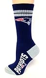 New England Patriots Socks #504 Navy Blue Size Medium