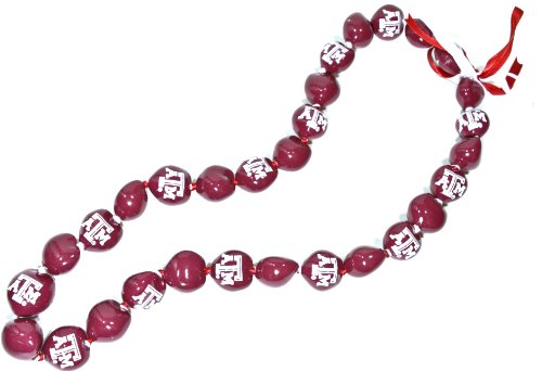 NCAA Texas A&M Aggies Go Nuts Kukui Nut Lei Necklace