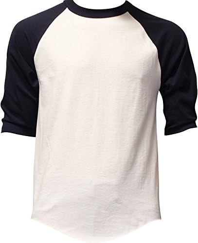 DealStock Casual Raglan Mens 3/4 Sleeve Tshirt Baseball Cotton Jersey S-3XL (17+ Colors)