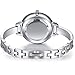 Chrysansmile Stainless Steel Wrist Watch for Women Luxury Silver-Tone Watch Analog Quartz Ladies Watches