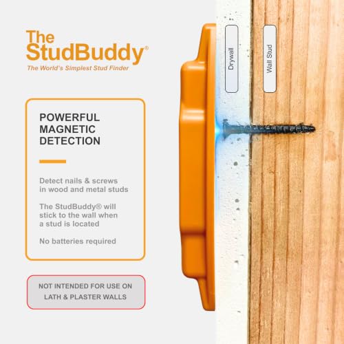 The Original StudBuddy® Magnetic Stud Finder - Made in the USA - Easy to Use Stud Finder - No Batteries Required - Powerful Magnet Stud Finder - Stud Finder for Drywall and Wood