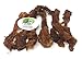 Sancho & Lola's Black Angus Beef Achilles Tendon Dog Chews - 9oz (7-10) Hickory & Mesquite Smoked/Made in Nebraska in Human-Grade in USDA Approved Facility/Naturally Grain-Free Rawhide-Free