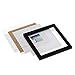 One Wall UPGRADED Tempered Glass 4PCs 8x8 Picture Frames Black with 1 Mat for 4x4 Pictures, Wood Instagram Photo Frames